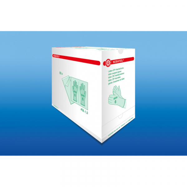 Verpackung Nobafeel OP-Handschuhe
